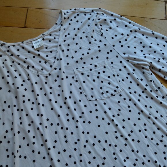 Soma Polka Dot Sleep Dress Size XXL - Picture 3 of 10